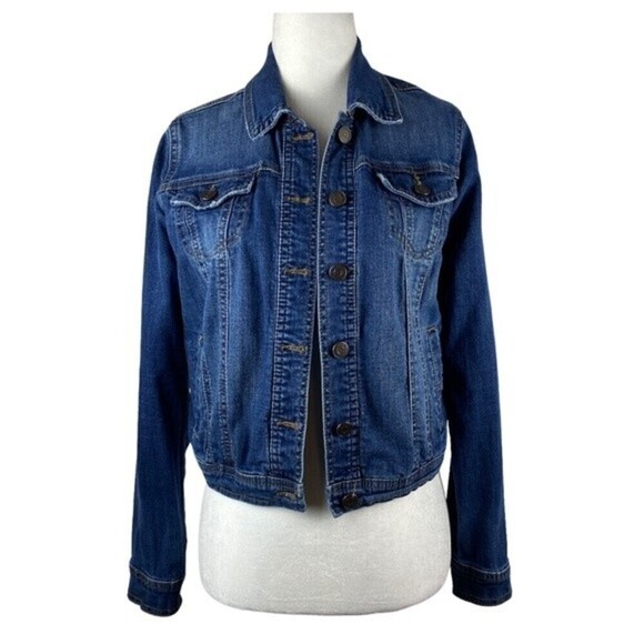Refuge Womens Denim Jacket Size S Blue Button Up Ladies Casual Jean Jacket - Picture 1 of 9